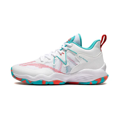 (Youth) Li-Ning Basketball Mid 'White Green'