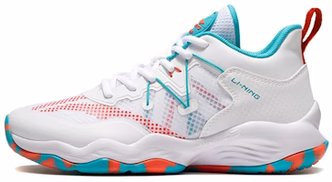 (Youth) Li-Ning Basketball Mid 'White Green' YKBS034-1 (Youth) Li-Ning Basketball Mid 'White Green' YKBS034-1