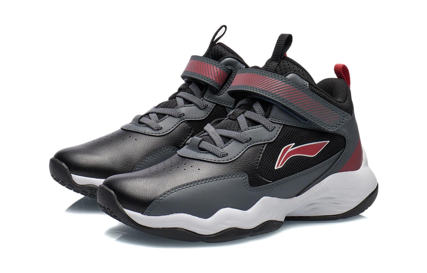 Lookbook (JR) Li-Ning Serie Baloncesto Low 'Negro Gris' YKBR060-5