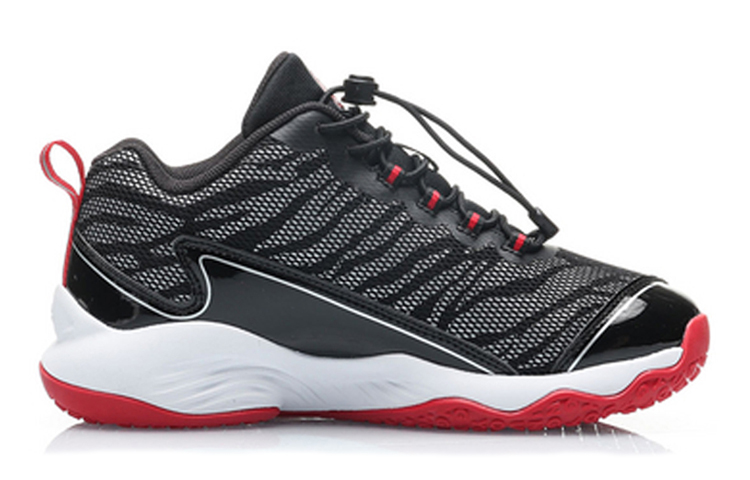 (Youth) Li-Ning Basketball Shoes 'Black Red White' 圖 2