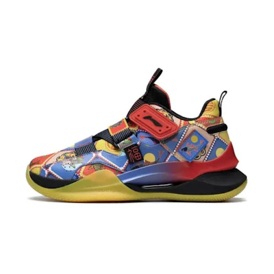 (Youth) Li-Ning Basketball Shoes 'Blue Yellow Red'