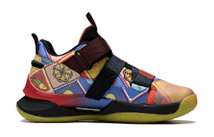 (Youth) Li-Ning Basketball Shoes 'Blue Yellow Red' 圖 2
