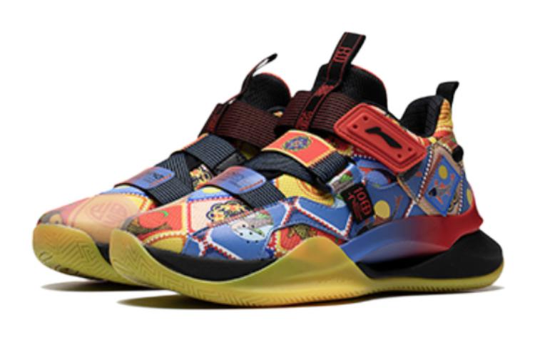 (Youth) Li-Ning Basketball Shoes 'Blue Yellow Red' 圖 3