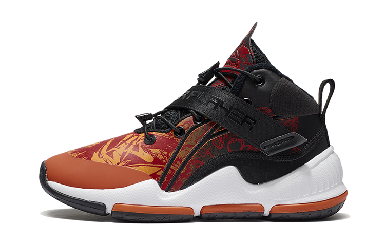 (Youth) Li-Ning Basketball Shoes 'Orange Fleece' YKBR070-33