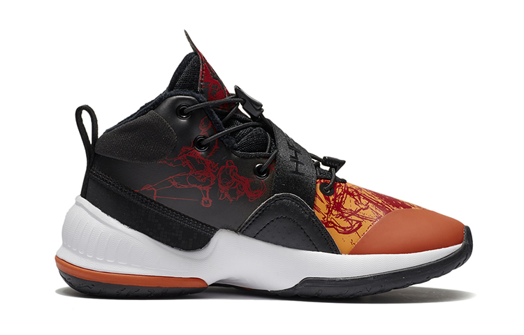 (Youth) Li-Ning Basketball Shoes 'Orange Fleece' 圖 2