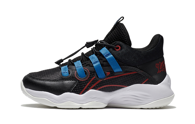 Buy (JR) Zapatillas de Baloncesto Li-Ning 'Soporte Amortiguación Rebote Negro' YKBS010-3