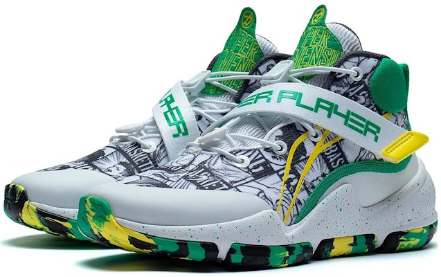 (JR) 李宁篮球鞋 '白灰' YKBS078-21 Lookbook (JR) 李宁篮球鞋 '白灰' YKBS078-21