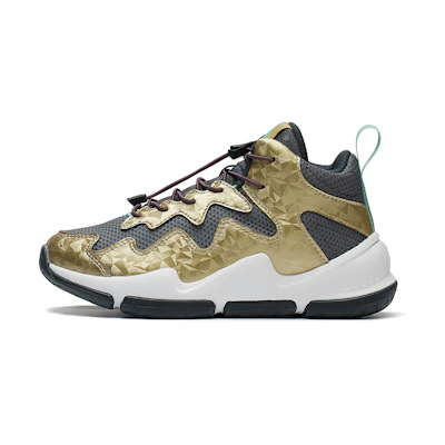 (Youth) Li-Ning Basketball Shoes Low 'Black Gold'