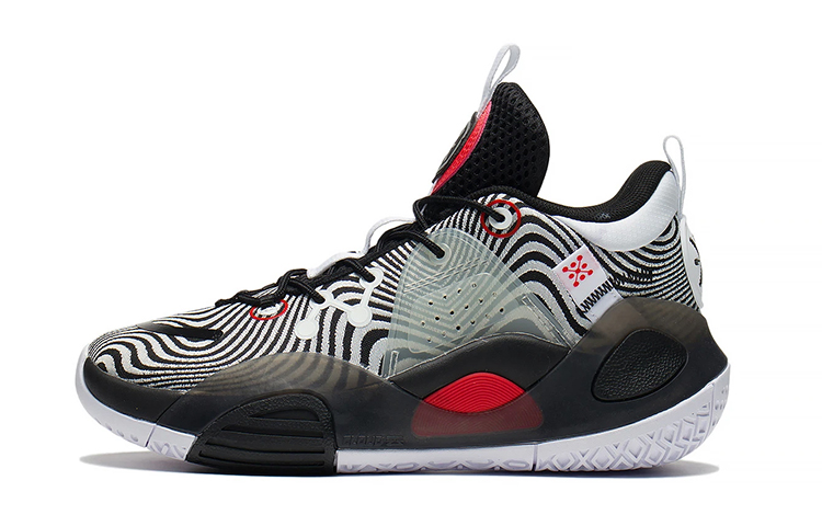 (Youth) Li-Ning Basketball Sneakers 'White Black' YKBS076-7