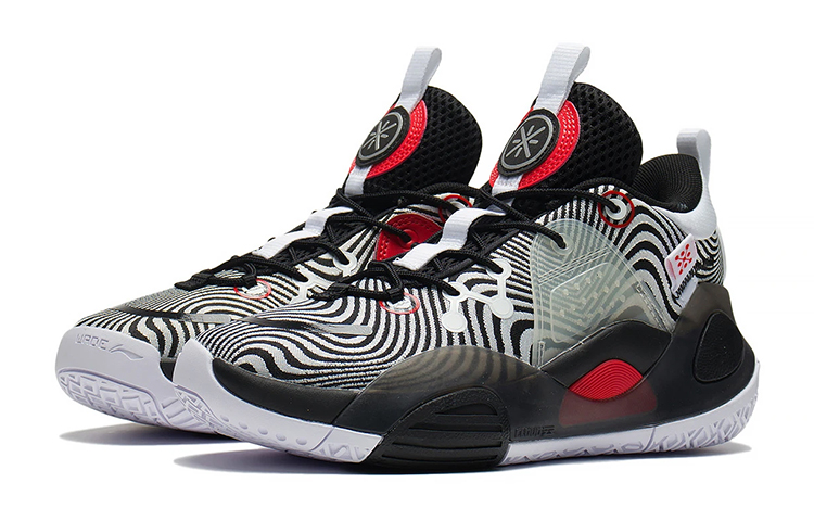 (Youth) Li-Ning Basketball Sneakers 'White Black' 圖 3