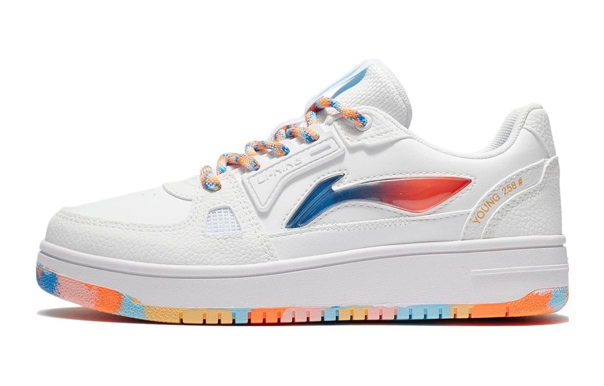 Buy (JR) 리닝 캐주얼 로우 '화이트 블루 오렌지' YKCS096-5