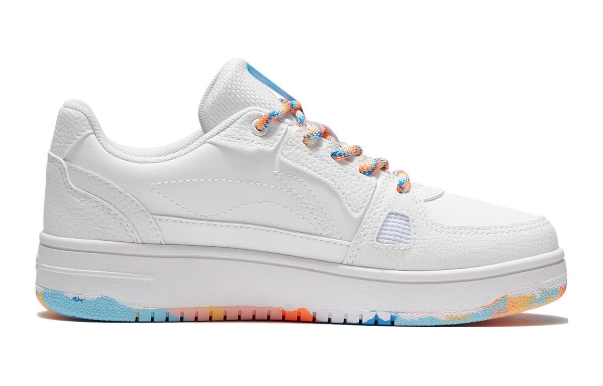 Order (JR) 리닝 캐주얼 로우 '화이트 블루 오렌지' YKCS096-5