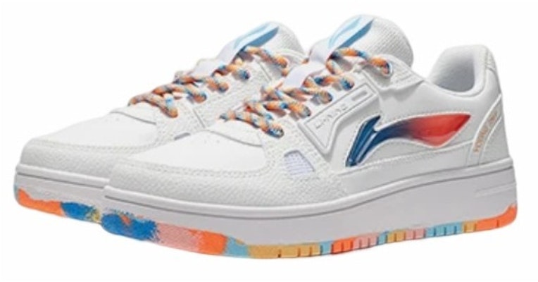 (JR) Li-Ning Casual Bajo 'Blanco Azul Naranja' YKCS096-5 Lookbook (JR) Li-Ning Casual Bajo 'Blanco Azul Naranja' YKCS096-5