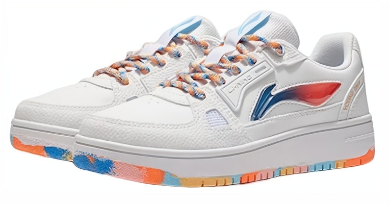 (Youth) Li-Ning Casual Low 'White Blue Orange' YKCS096-5 Lookbook (Youth) Li-Ning Casual Low 'White Blue Orange' YKCS096-5