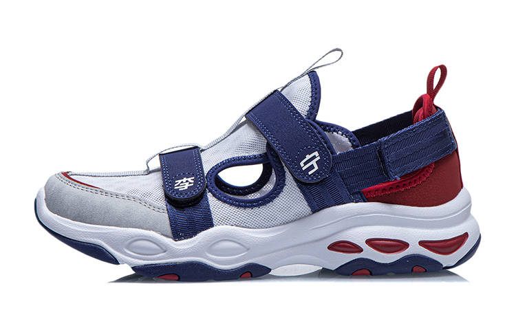 (Youth) Li-Ning Comfort Breathable Sport Sandal 'Blue Red' YKCR084-5