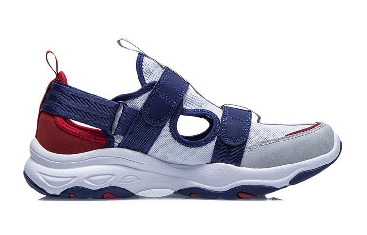 Order (JR) Li-Ning Bequeme Atmungsaktive Sportsandale ''Blau Rot'' YKCR084-5