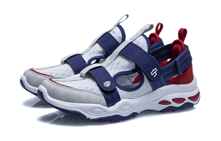 Lookbook (JR) Li-Ning Bequeme Atmungsaktive Sportsandale ''Blau Rot'' YKCR084-5