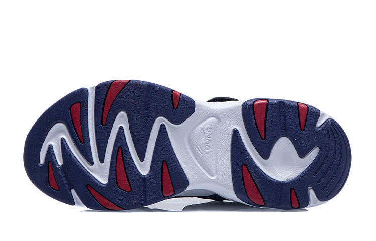 Purchase (JR) Li-Ning Bequeme Atmungsaktive Sportsandale ''Blau Rot'' YKCR084-5