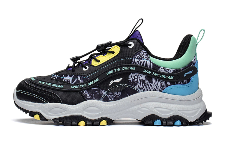 Buy (JR) 李宁舒适低帮运动鞋“黑色” YKCS158-1