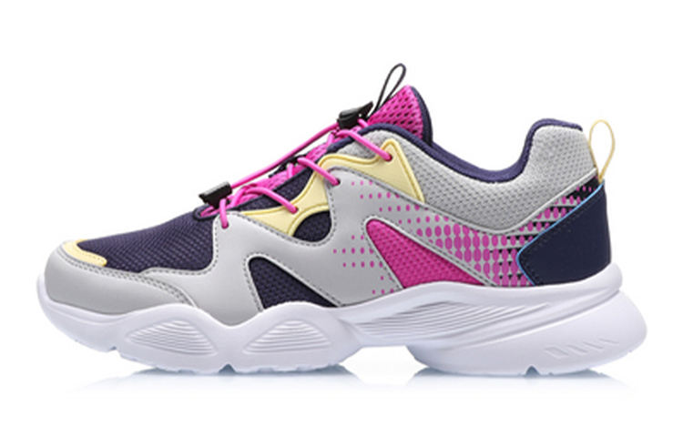(Youth) Li-Ning Comfort Running Shoes 'Grey Purple' YKFQ092-4