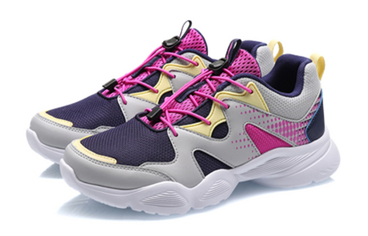 Lookbook (Youth) Li-Ning Comfort Running Shoes 'Grey Purple' YKFQ092-4