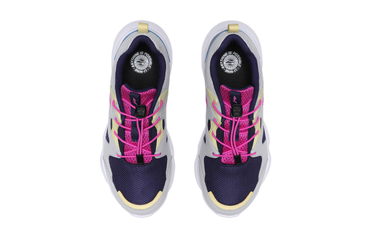 Shop (Youth) Li-Ning Comfort Running Shoes 'Grey Purple' YKFQ092-4