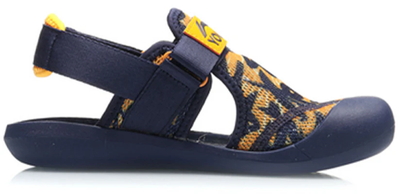 (JR) Li-Ning Comfort Sandalen ''Blauw Oranje'' YKUQ004-5 Order (JR) Li-Ning Comfort Sandalen ''Blauw Oranje'' YKUQ004-5