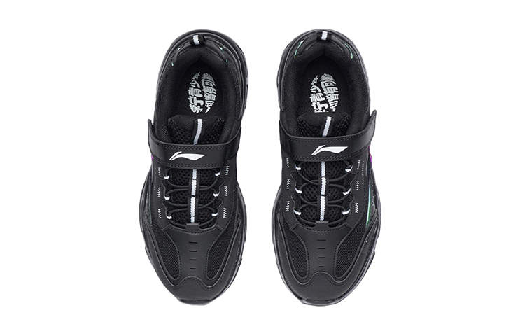 Lookbook (Youth) Li-Ning Comfortable Durable Sneakers 'Black' YKCP258-11