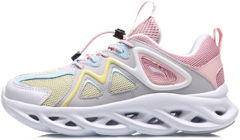 (Youth) Li-Ning Comfortism Arc Running Shoes 'Grey Yellow Pink' YKFQ054-6 (Youth) Li-Ning Comfortism Arc Running Shoes 'Grey Yellow Pink' YKFQ054-6