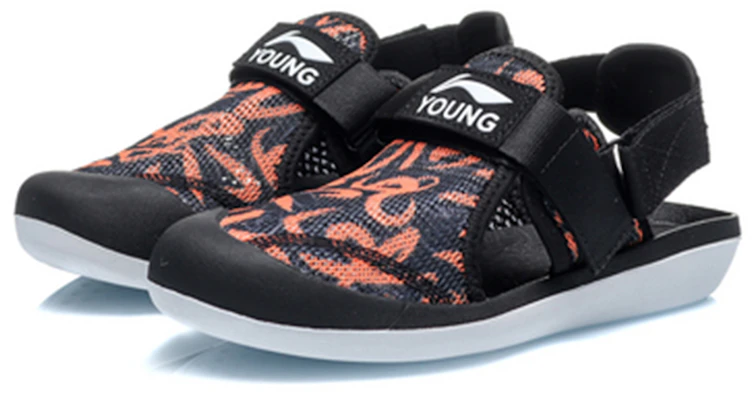 (JR) Li-Ning Comfortism Sandalen ''Zwart Oranje'' YKUQ004-1 Lookbook (JR) Li-Ning Comfortism Sandalen ''Zwart Oranje'' YKUQ004-1