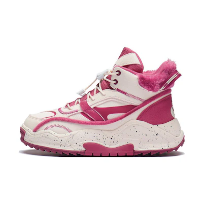(Youth) Li-Ning Disney 'Toy Story Strawberry Bear - Bordeaux Red Apricot Pink'