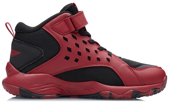 (Youth) Li-Ning Falcon Mid-Top Basketball Shoes 'Red Black' YKBQ032-5 Order (Youth) Li-Ning Falcon Mid-Top Basketball Shoes 'Red Black' YKBQ032-5
