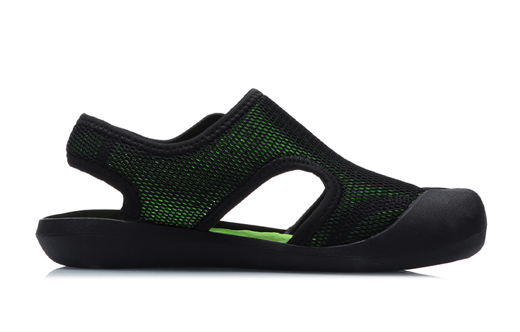 Order (JR) Li-Ning Fashion Casual Sandalen ''Zwart Groen'' YKUQ058-9