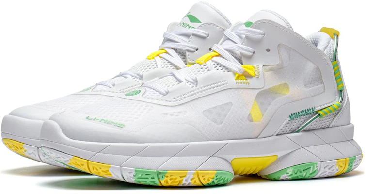 (Youth) Li-Ning Fengying 2023 'White Yellow Green' YKBT060-3 Order (Youth) Li-Ning Fengying 2023 'White Yellow Green' YKBT060-3