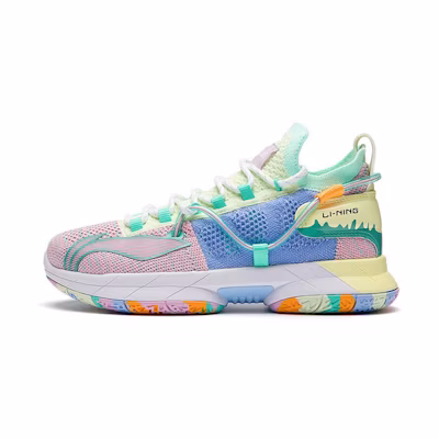(Youth) Li-Ning Flash 6 'Red Green High-Top Basketball'