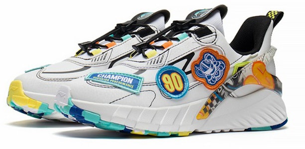 (JR) Li-Ning Flash 'Putih Hitam' YKCS104-13 Lookbook (JR) Li-Ning Flash 'Putih Hitam' YKCS104-13