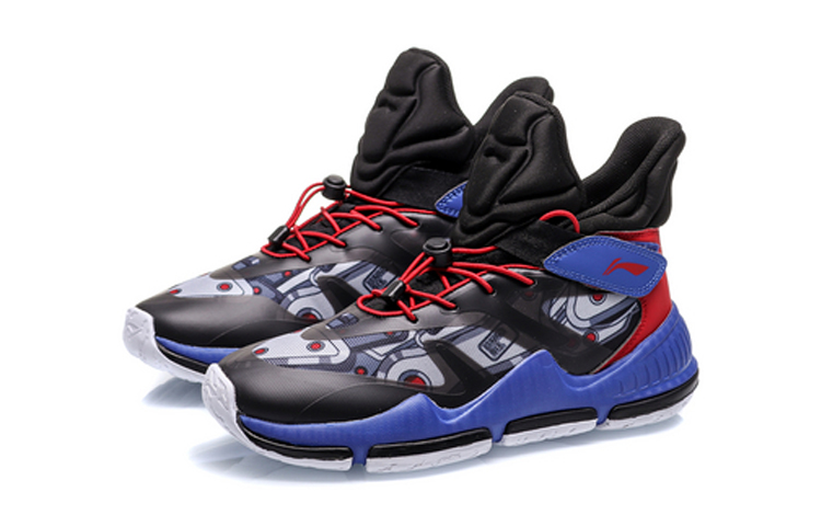 Lookbook (Youth) Li-Ning Fly Falcon 'Black Purple Red' YKBQ036-3