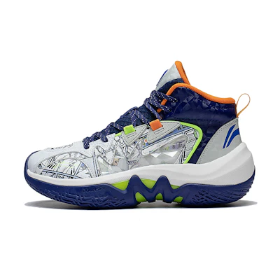 (Youth) Li-Ning High-Top Basketball Shoes 'Navy Blue'