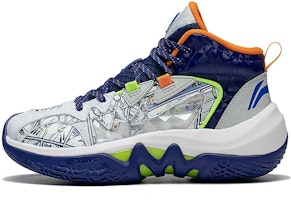(Youth) Li-Ning High-Top Basketball Shoes 'Navy Blue' YKBS086-7 (Youth) Li-Ning High-Top Basketball Shoes 'Navy Blue' YKBS086-7