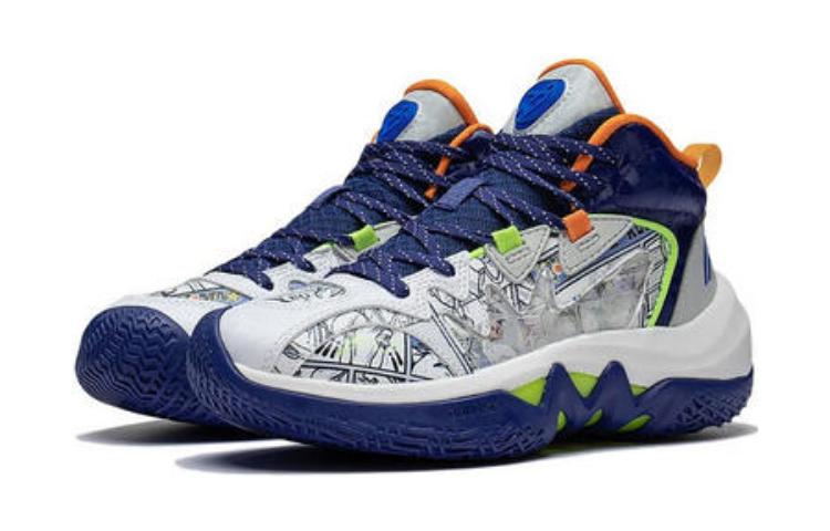Shop (JR) Zapatillas de Baloncesto Altas Li-Ning 'Azul Marino' YKBS086-7