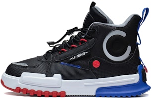 (Youth) Li-Ning High-Top Casual 'Reflective Black' YKCS144-11 (Youth) Li-Ning High-Top Casual 'Reflective Black' YKCS144-11