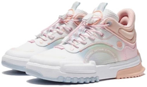 大童 LiNing李宁 征途 中筒潮流休閒鞋 鹽粉色迷彩 Lookbook 大童 LiNing李宁 征途 中筒潮流休閒鞋 鹽粉色迷彩