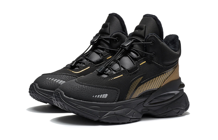 Lookbook (Youth) Li-Ning Junior Chiyung High 'Reflective Black Velvet' YKCR188-35