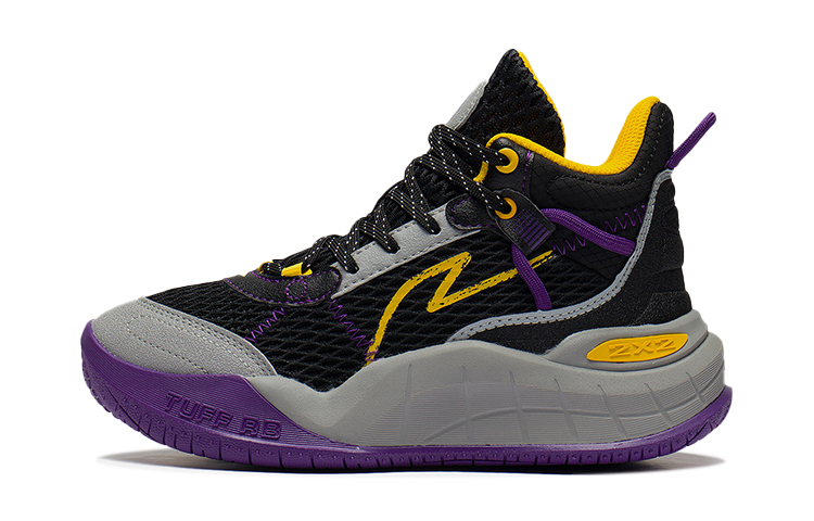 (Youth) Li-Ning Lei-Rim Mid 'Black Purple Yellow' YKBS054-1