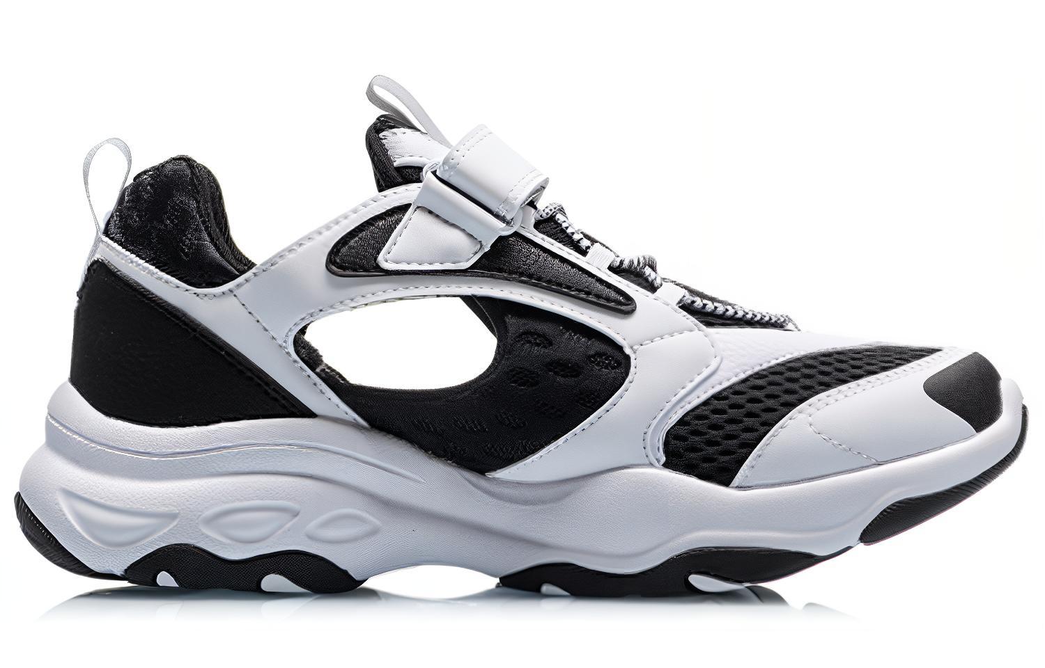 Order (JR) Sandales Li-Ning Lifestyle ''Noir Blanc'' ''Enfance Ludique'' YKCQ076-1
