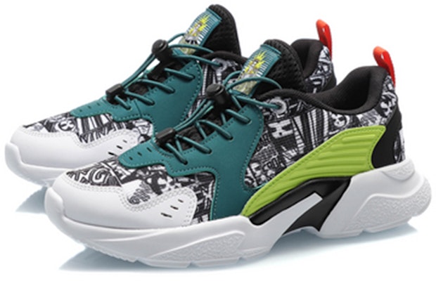(Youth) Li-Ning Lifestyle Series 'Black Yellow Green' YKCQ166-7 Lookbook (Youth) Li-Ning Lifestyle Series 'Black Yellow Green' YKCQ166-7