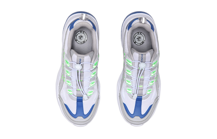 Shop (Youth) Li-Ning Lifestyle Series 'White Blue Green' YKCQ244-3