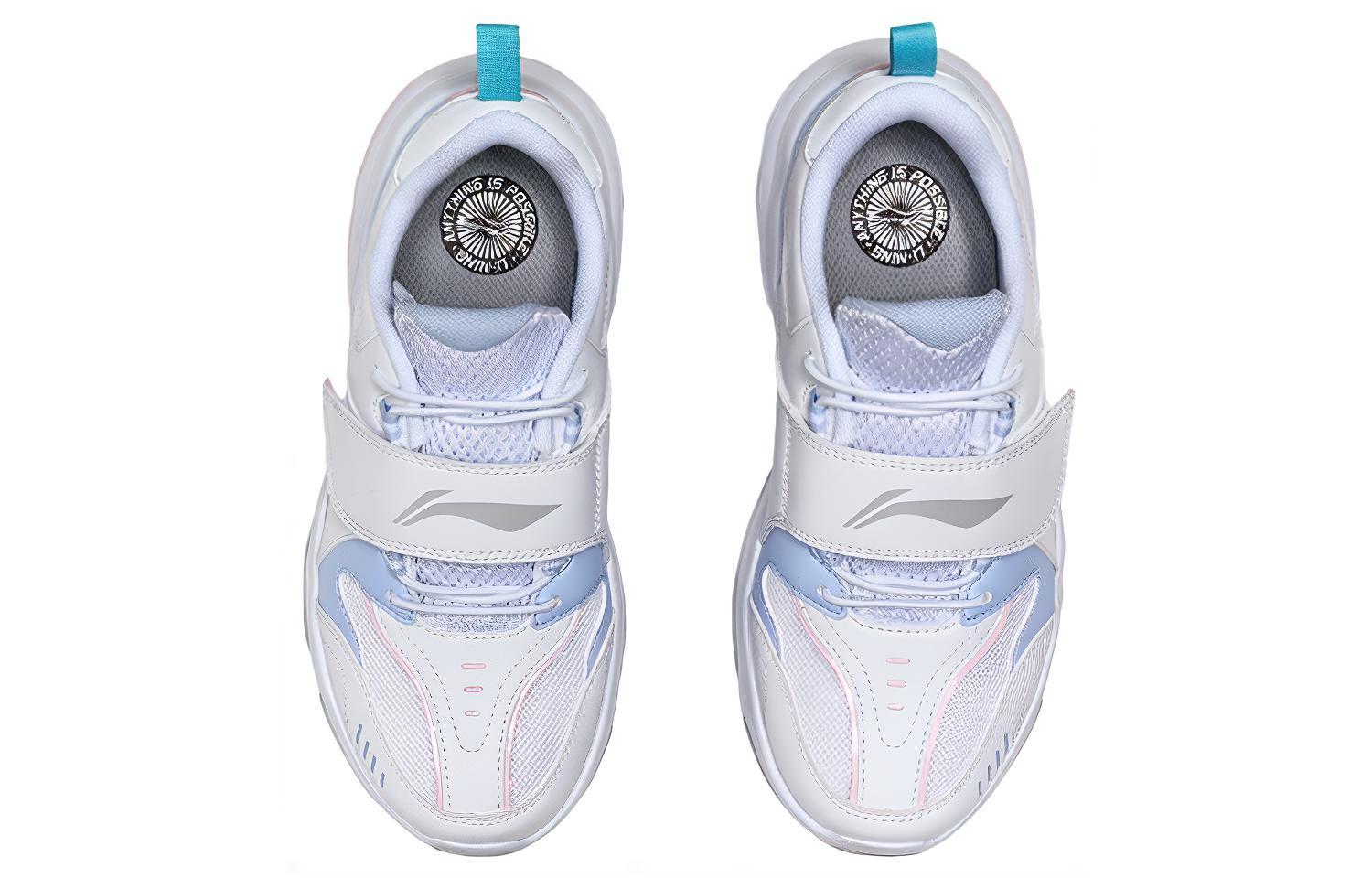 Shop (Youth) Li-Ning Lifestyle Series 'White Blue Pink' YKCQ114-2