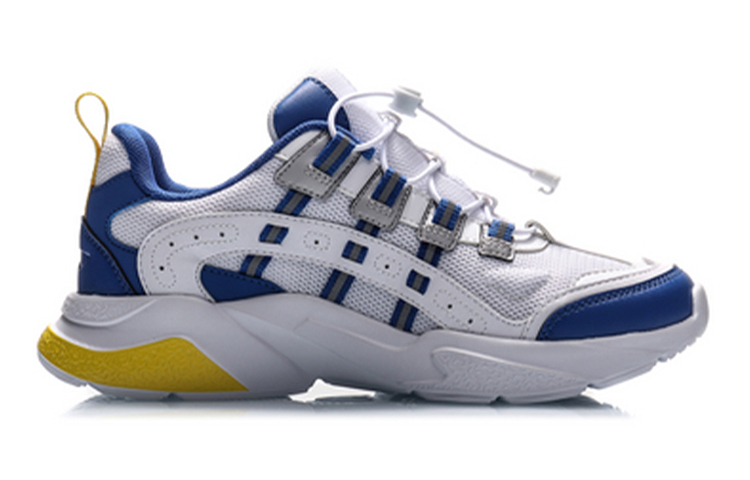 (Youth) Li-Ning Lifestyle Series Sneakers 'White Blue Yellow' 圖 2