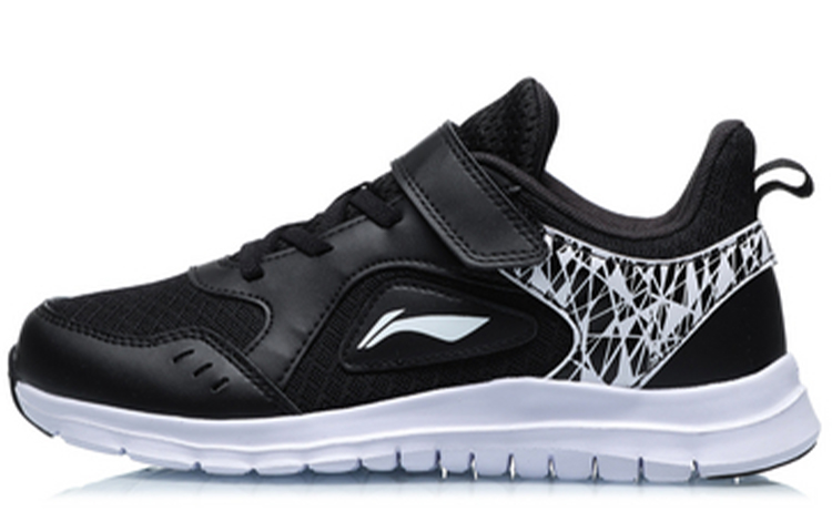 (Youth) Li-Ning Lightweight Falcon Running Shoes 'Black White' YKFQ052-1